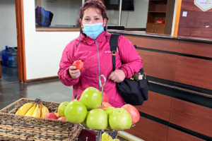 Entrega de frutas, Mes de la Salud 1